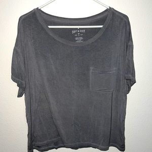 American Eagle Soft & Sexy T-Shirt Size L - Gray